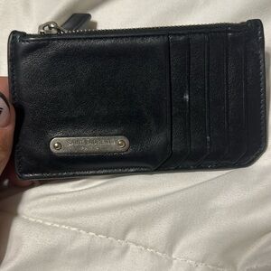Black YSL card holder